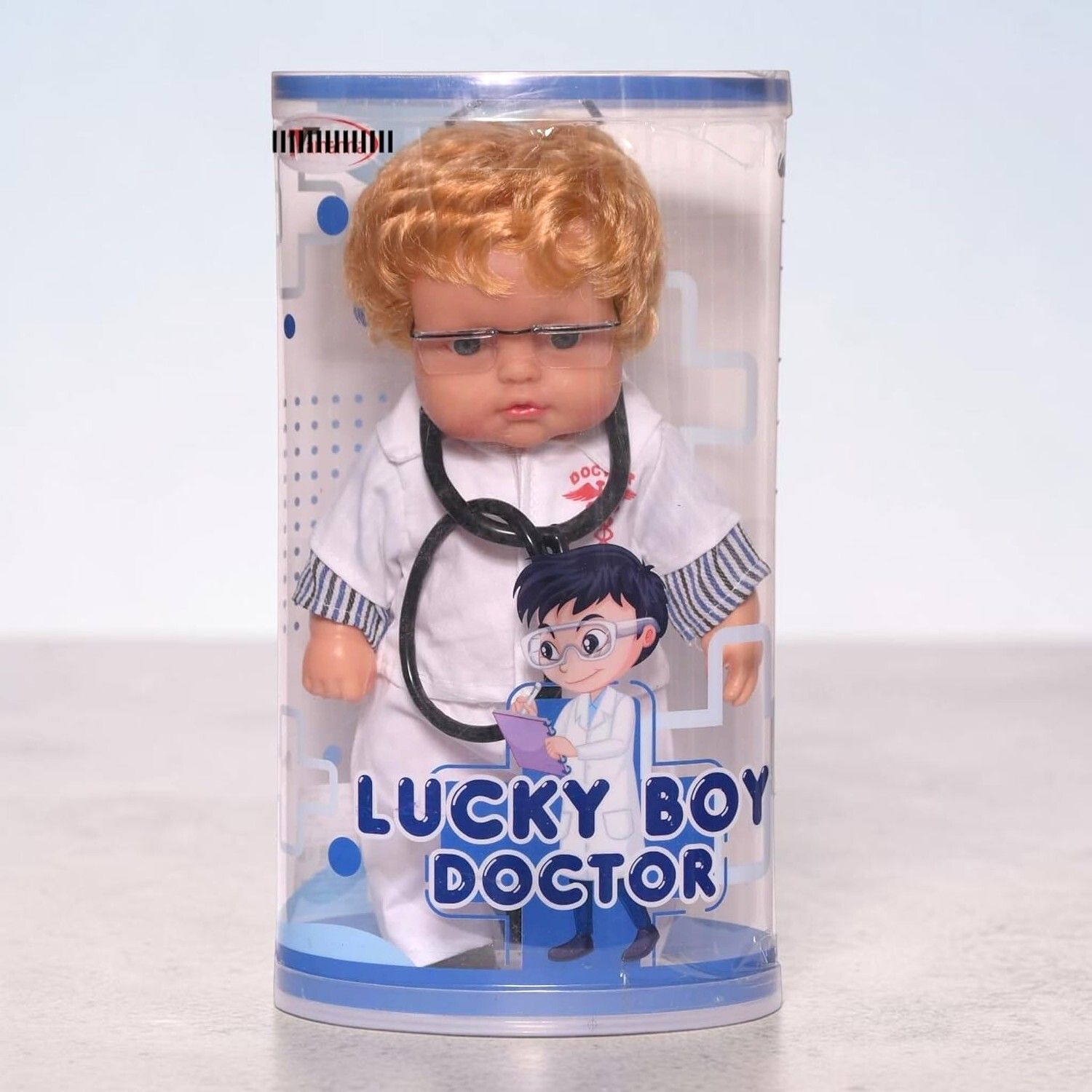 Lucky Boy Doctor Doll Set With Stethoscope & Glasses Toy For Kids-image-33
