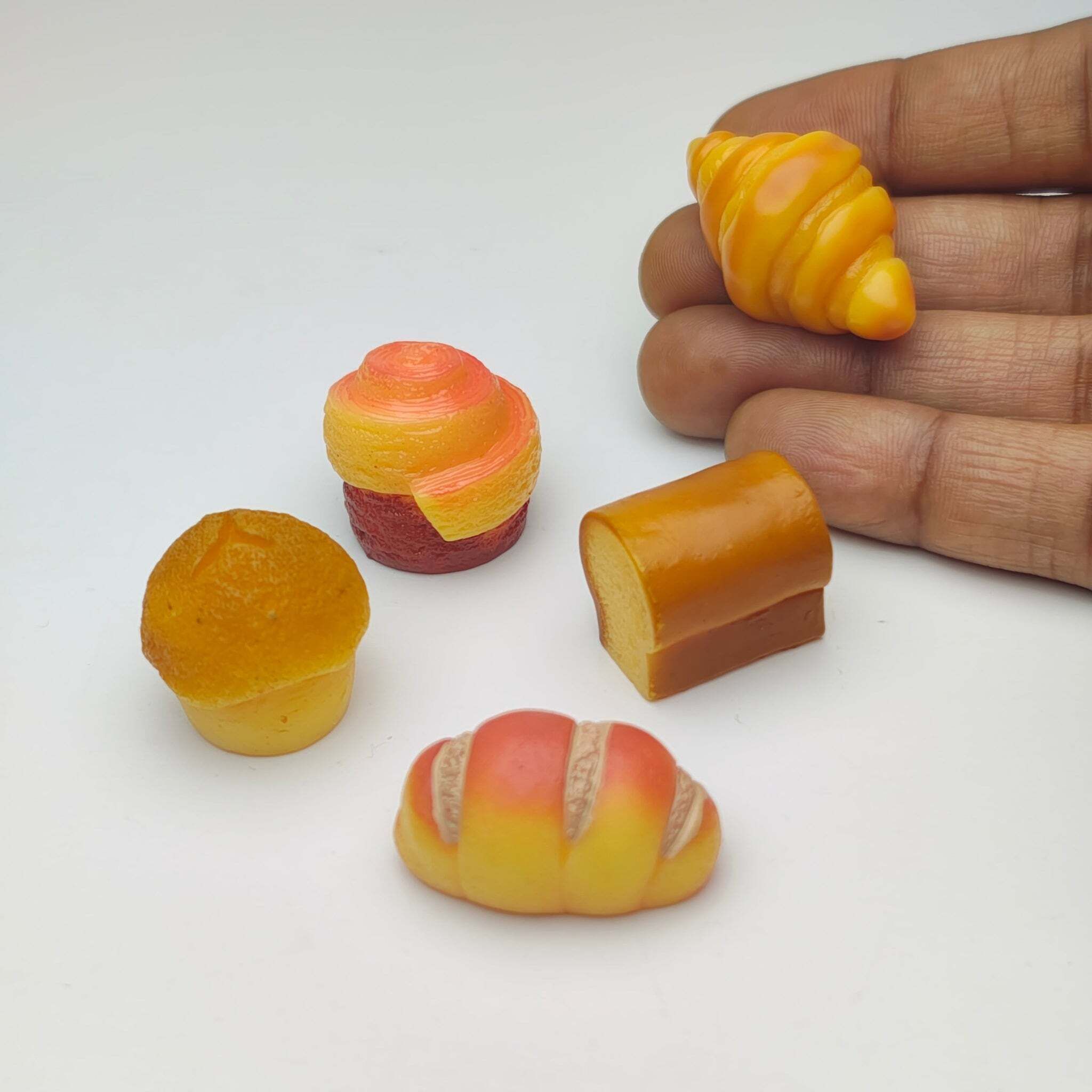 Miniature Pastry Set (5 Pieces) Dollhouse Accessories Playset-image-25