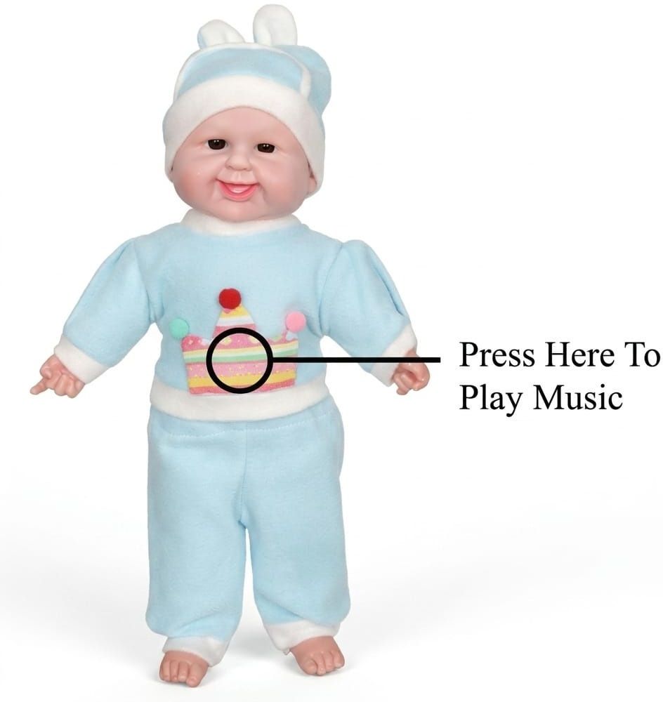 Musical Baby Doll Toy for Kids Soft Plush Interactive Baby Toys for Boys Girls-image-19