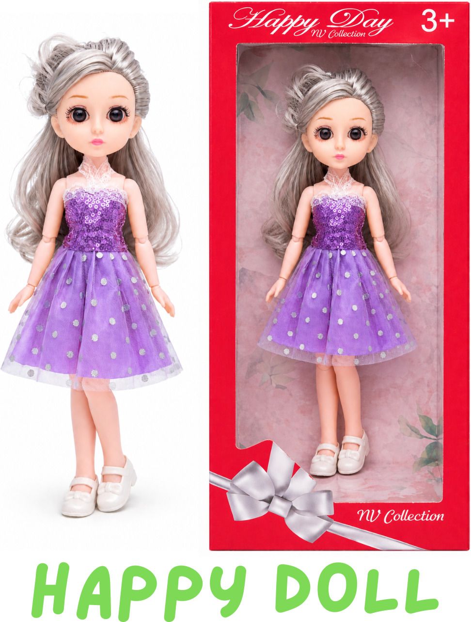 A doll with a sweetly expressive face full of happiness.-image-22