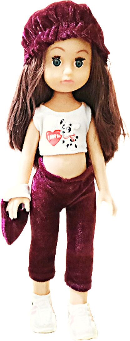 Cute Doll with Moveable Arms and Legs with Beautiful Dress, Hairs, Cap, Shoes-image-36