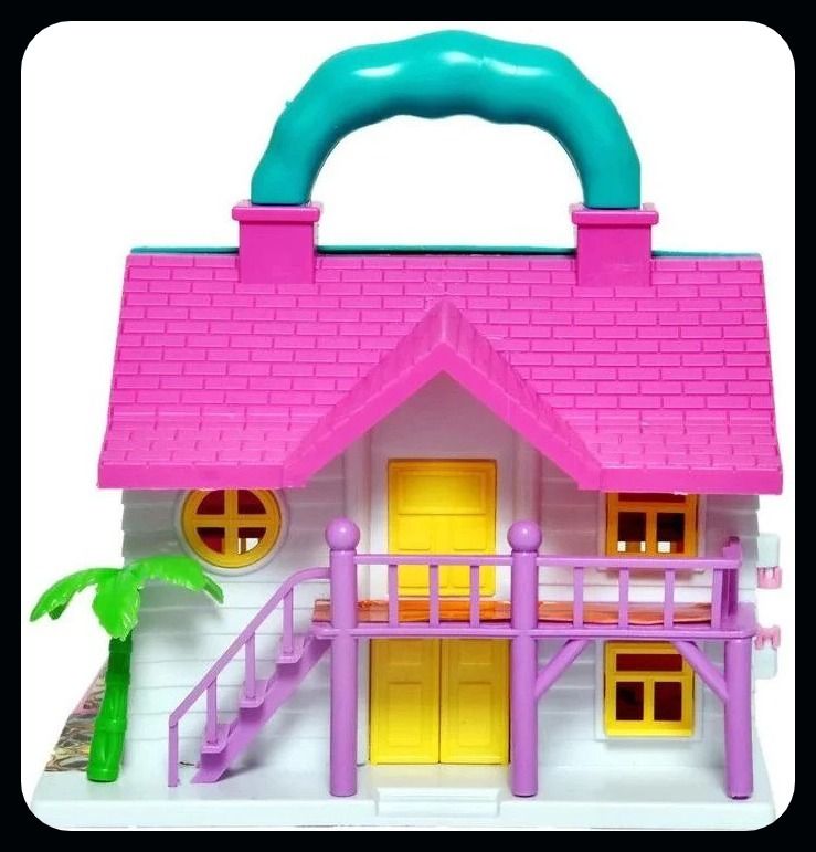 A-Pink Single Doll house for girls-image-36