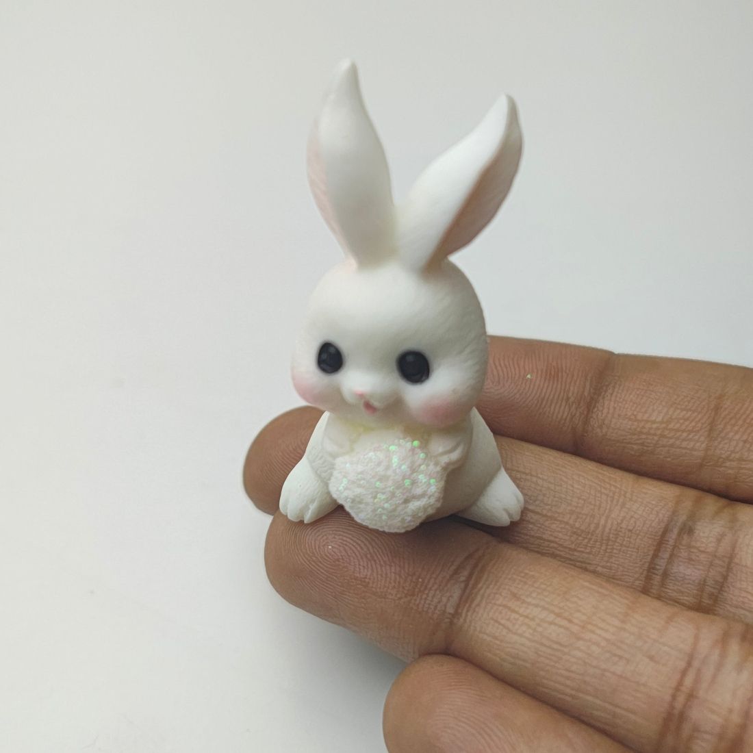 miniatures shop Miniature Moon Bloom Bunny Set (3 Pieces) Dollhouse Accessories-picture-36