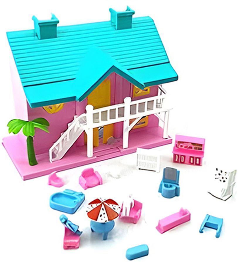 Gift Gallery Dollhouse for Girls with Furniture Made by ABS Plastic