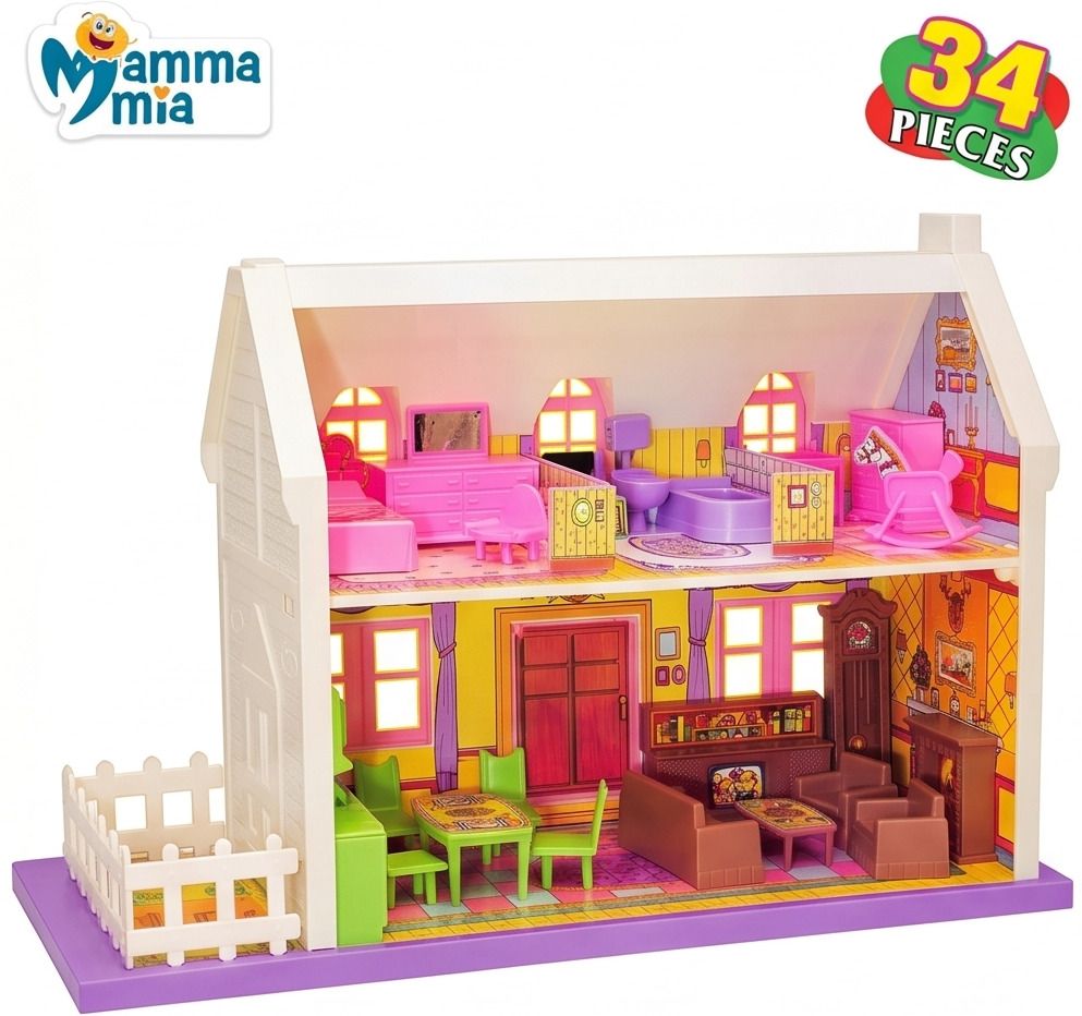 mamma mia toys Mamma Mia 34 Pcs DIY Doll House-picture-13