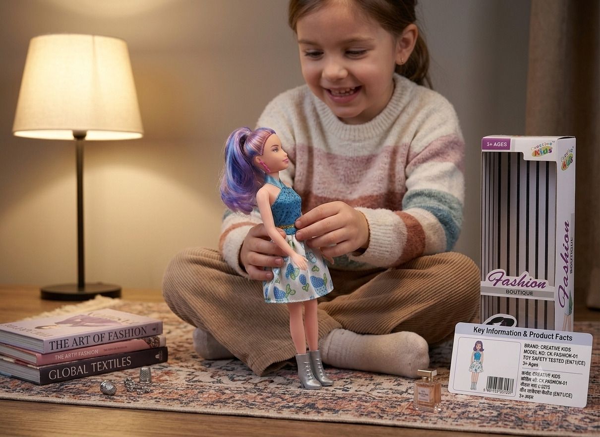 ladli Beautiful Princess Fashion Boutique Doll for Girls Doll with Stylish Dress 3+Y-picture-10