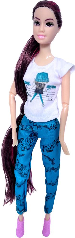 Street Vane Doll, Sparkling Look with Brown Hair, Brown Eyes & Fashion Accessory-image-5