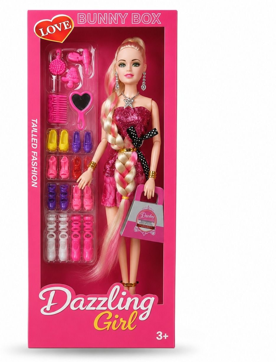 bunny box Cute Princess Fashion Doll with Long Hair for Girls-picture-25