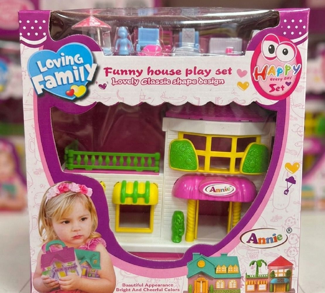 Loving Family House Play Set Kids Dollhouse Toy Fun Set-image-16