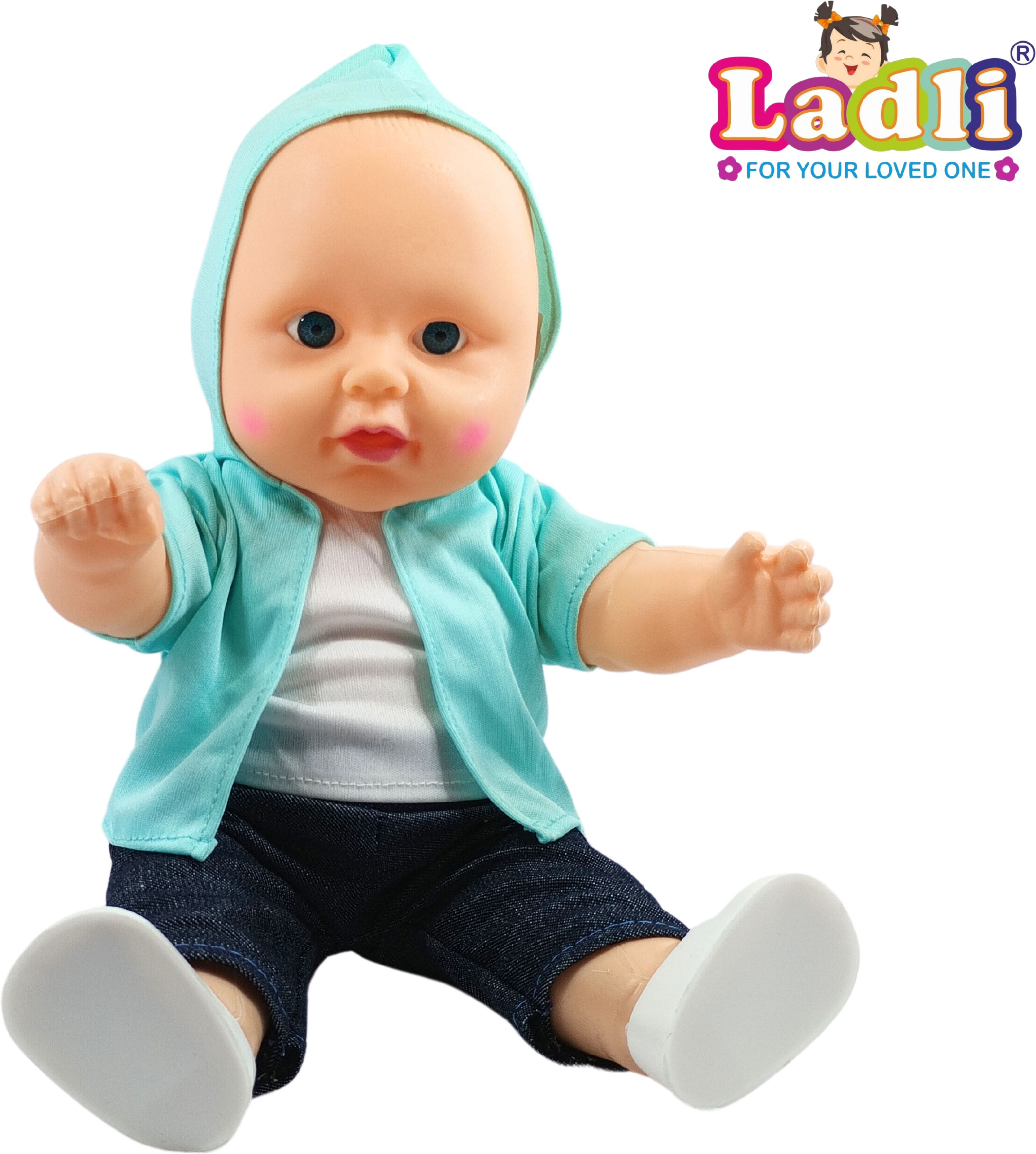 Cute Little Hoodie Boy in Teddy Dress Doll for Kids Removable Clothes-image-16