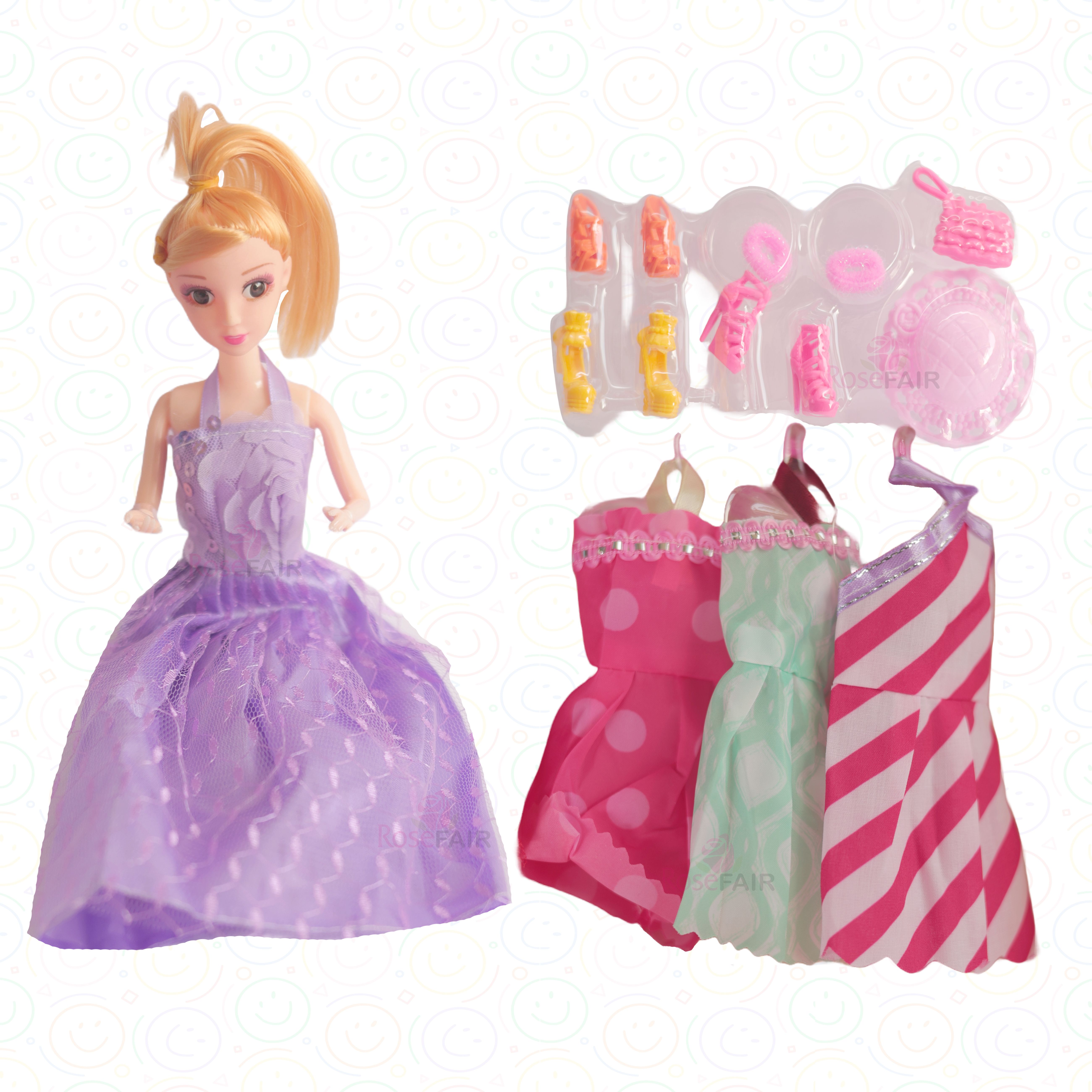 Princess Doll Toys Pretend Play Girls Toys Beauty Doll Playset & Foldable Hands-image-35