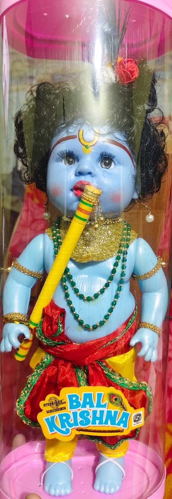giftsrus Bal Krishna Doll Toy with Accessories Big Size Krishan Doll Gift Decor-picture-14