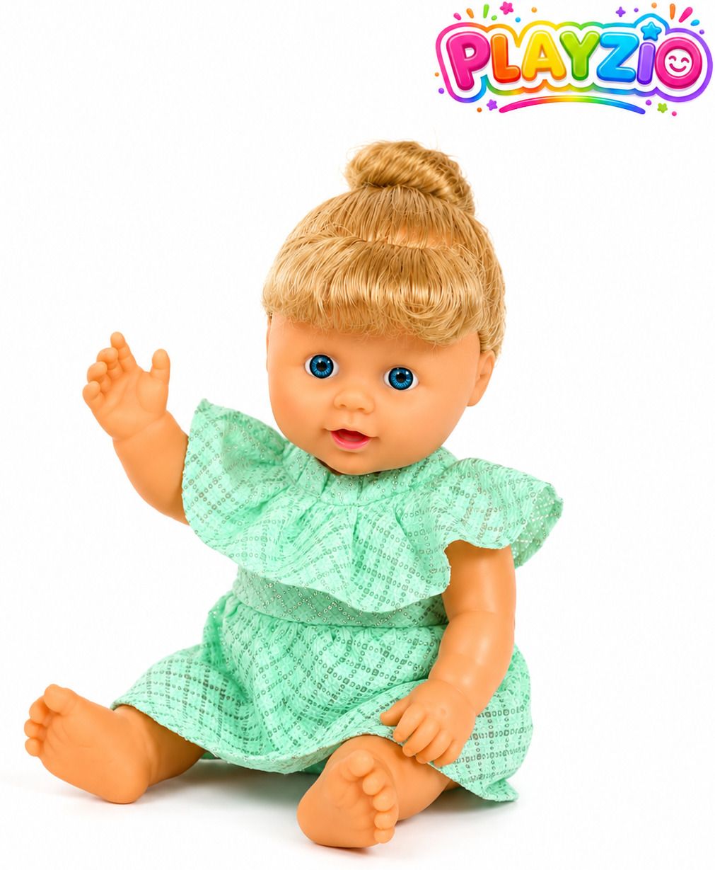 playzio Princess Pihu Baby Doll with Stylish Dress, Hair Brush & Handbag-picture-41