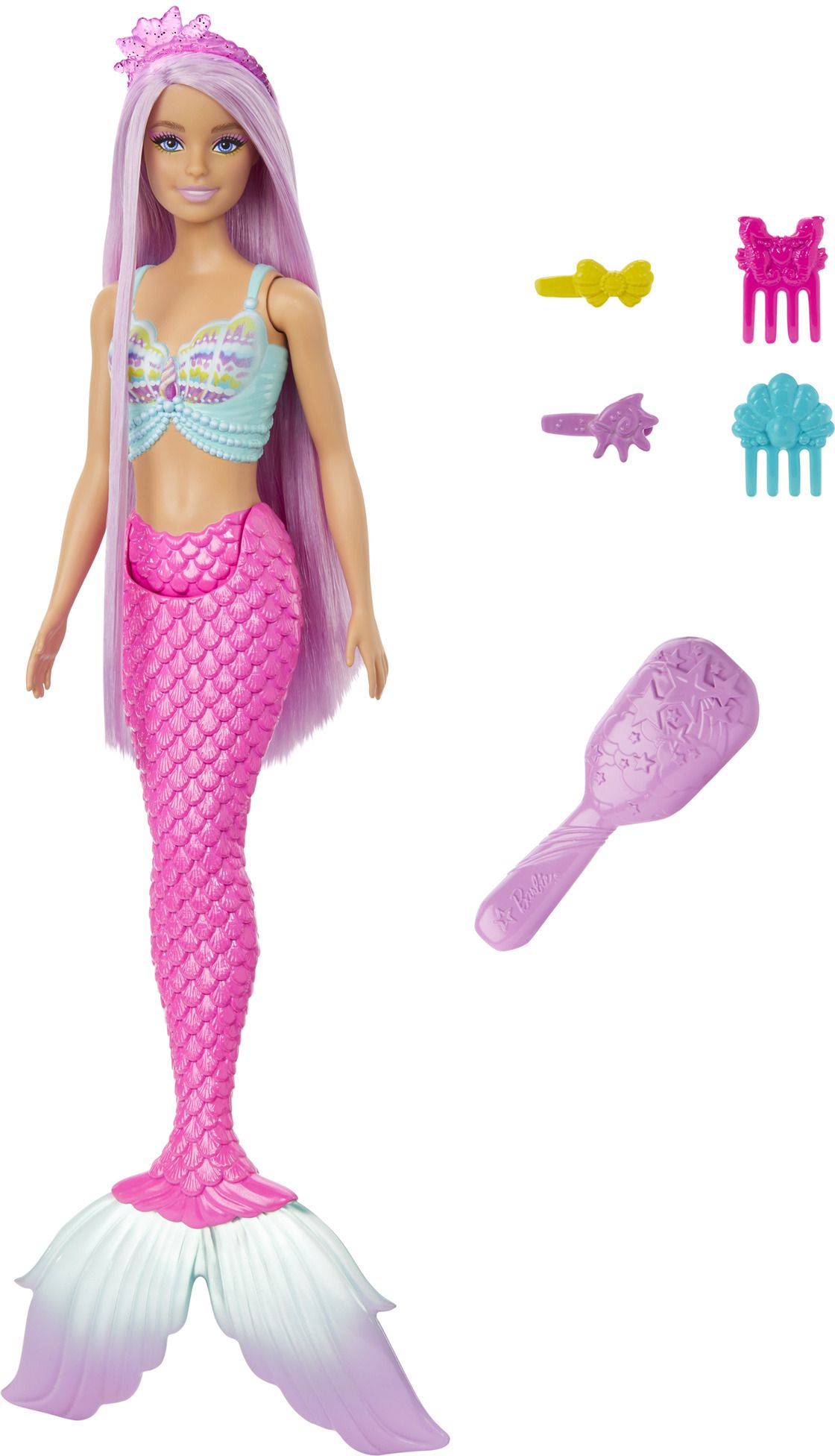 Mermaid Doll with 7-Inch-Long Fantasy Hair & Accessories for Styling Play