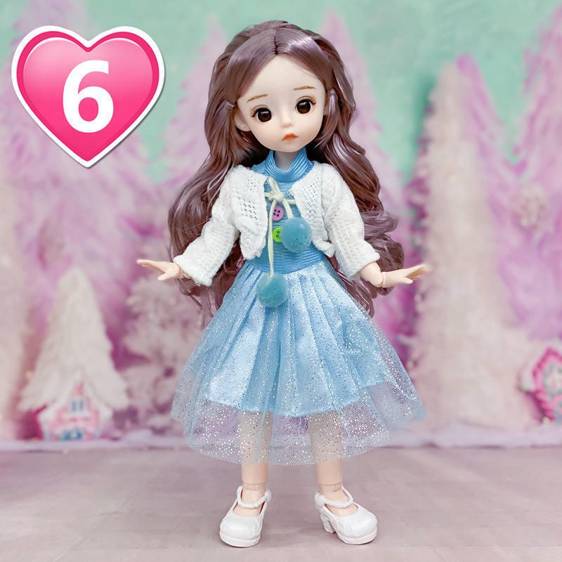 maadi pack 1 Fashion Doll with Movable Hands and Legs Sweet best Gift 15 Cm Doll-picture-43