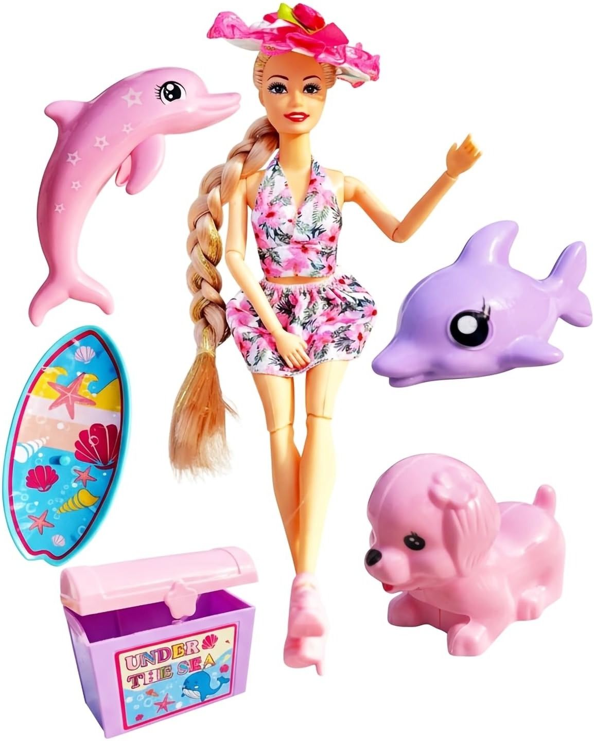 Manku Beach Doll| Complete Beach Adventure Play Set (Multicolors & Design)-image-28