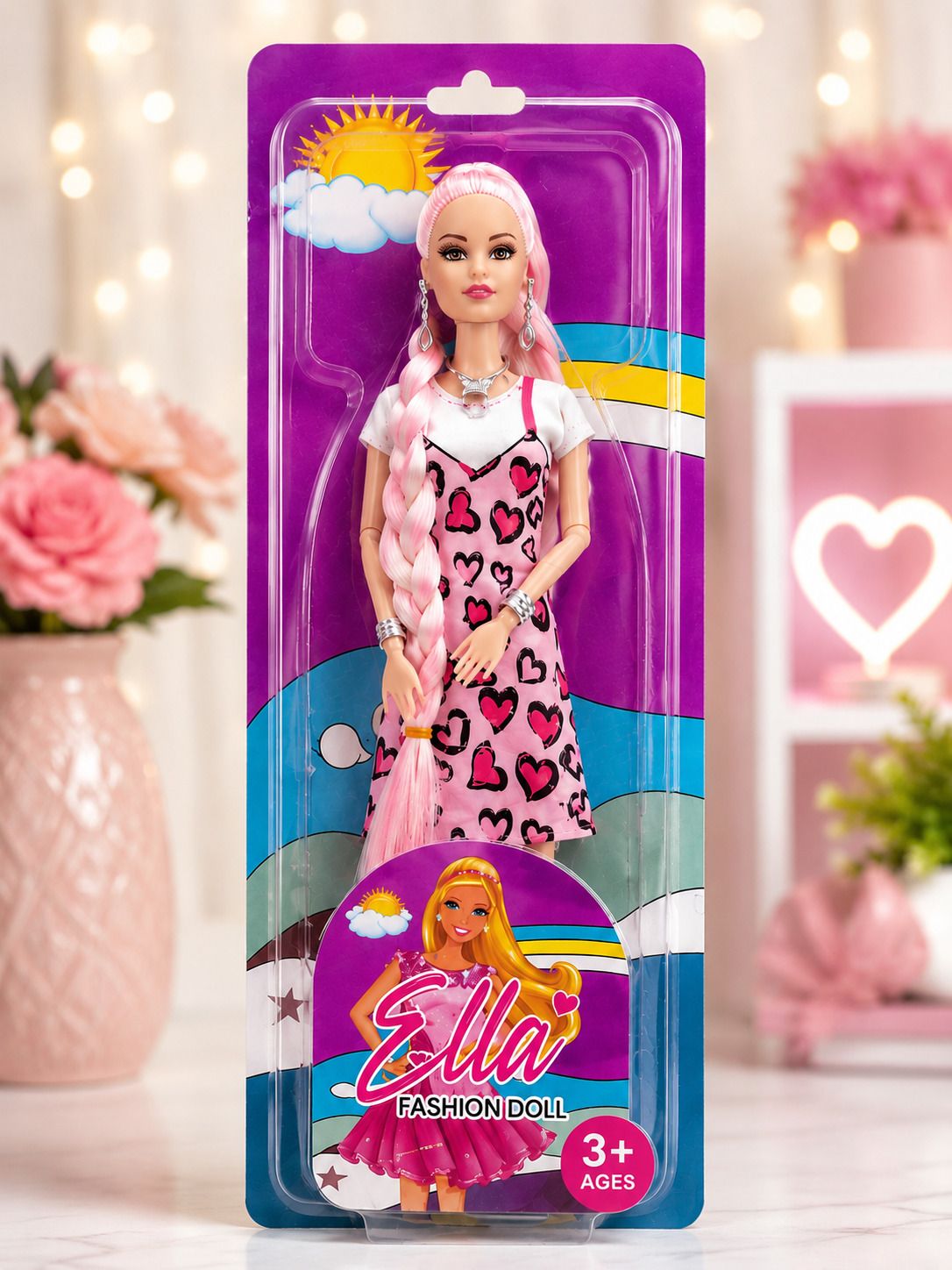 Fashion Princess Doll – Pink Hair Edition-image-40