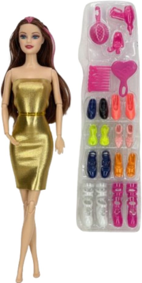 Doll Set with Movable Joints for Kids-image-14