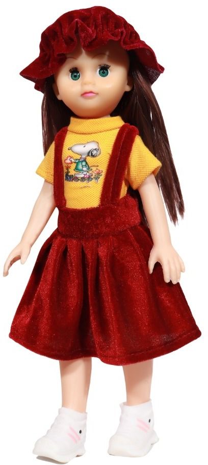 Cute Little Girl Doll Fashion Doll in Dress for Girls Kids-image-12