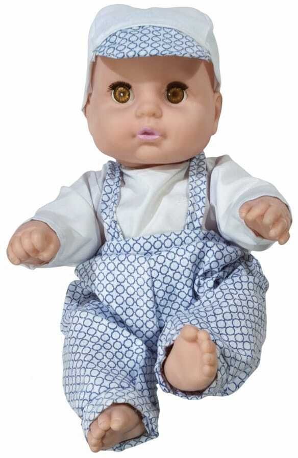 Cute Little Boy in Printed Dress Doll for Kids