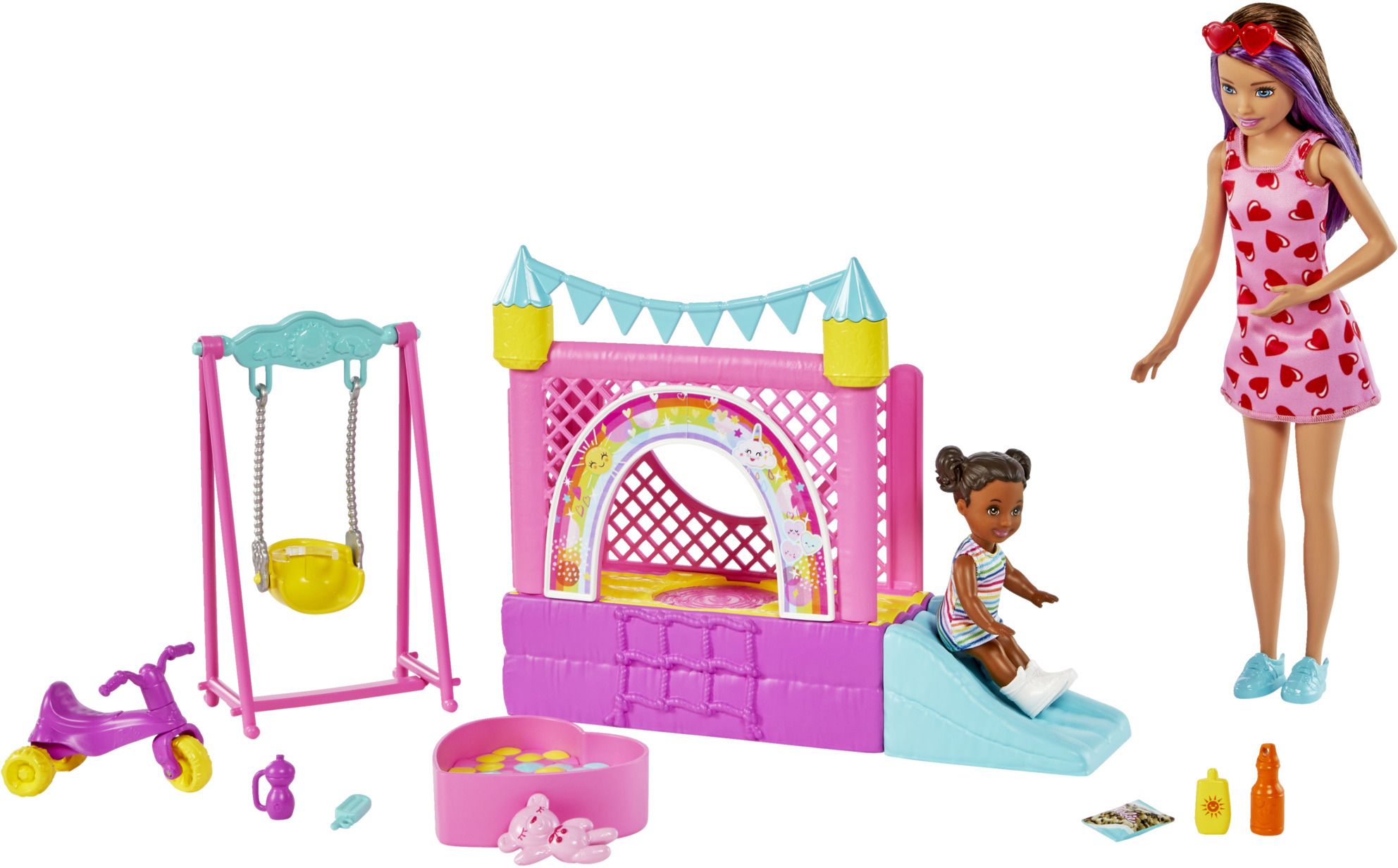 barbie Skipper Babysitters Inc - Bounce House Playset with Dolls & Accessories-picture-21