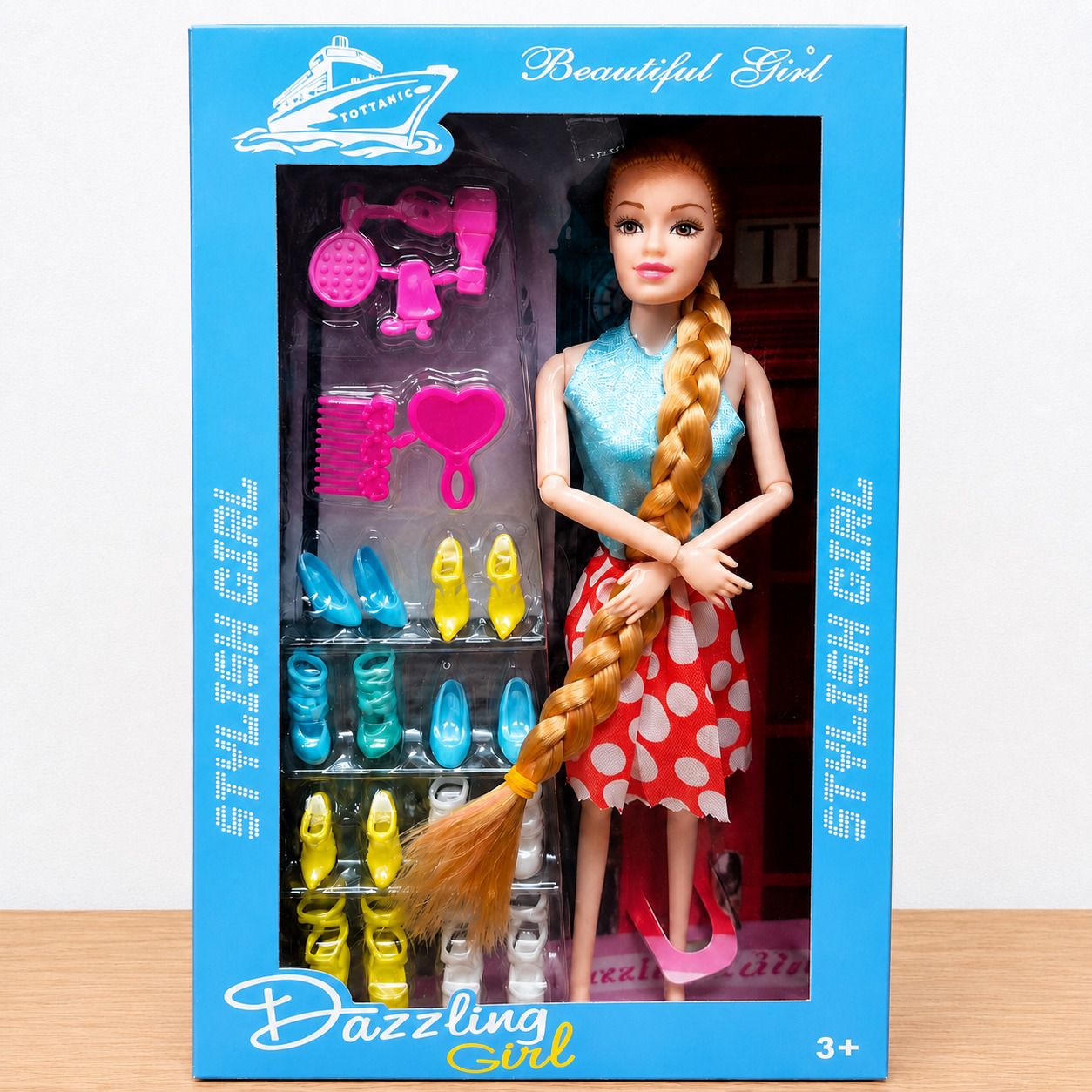 Beautiful Girl Fashion Doll with Long (Random Colours)-image-40