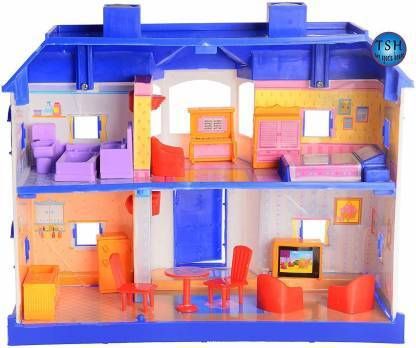 24 Pieces Beautiful Doll House / Dream House with Furniture Playset-image-22