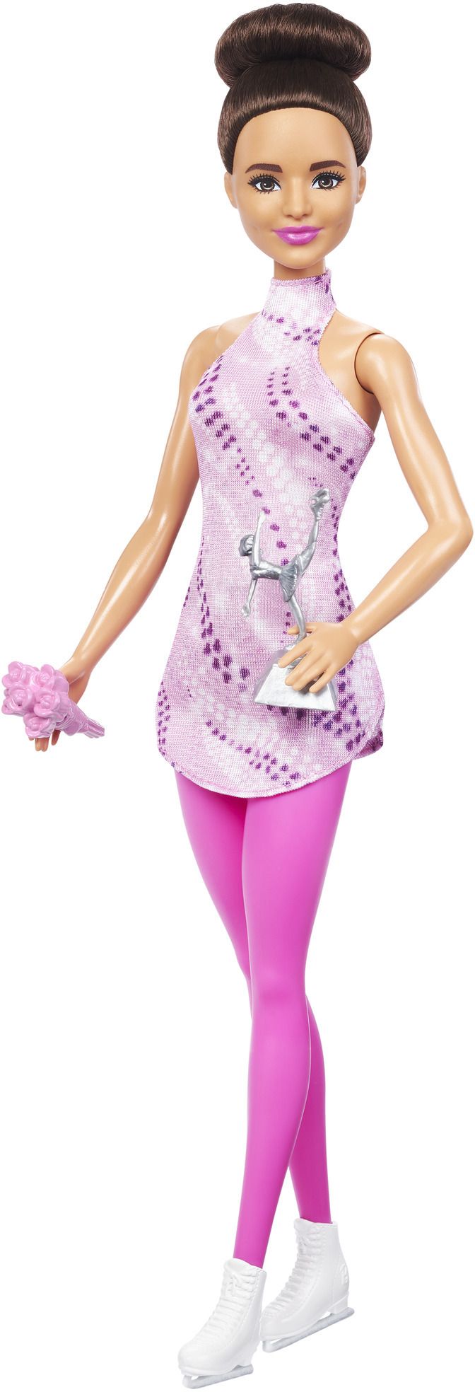 barbie Careers Figure Skater Doll & Accessories, Removable Skate Outfit with Trophy-picture-28