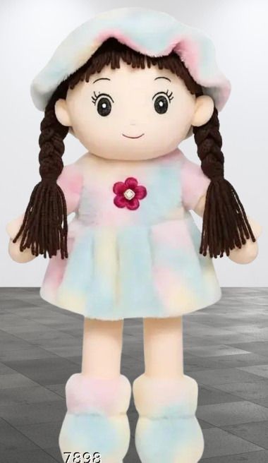 parshiv Soft Doll for Kids Plush Stuffed Toy Gift For Girls -45 cm (Multicolor)-picture-16