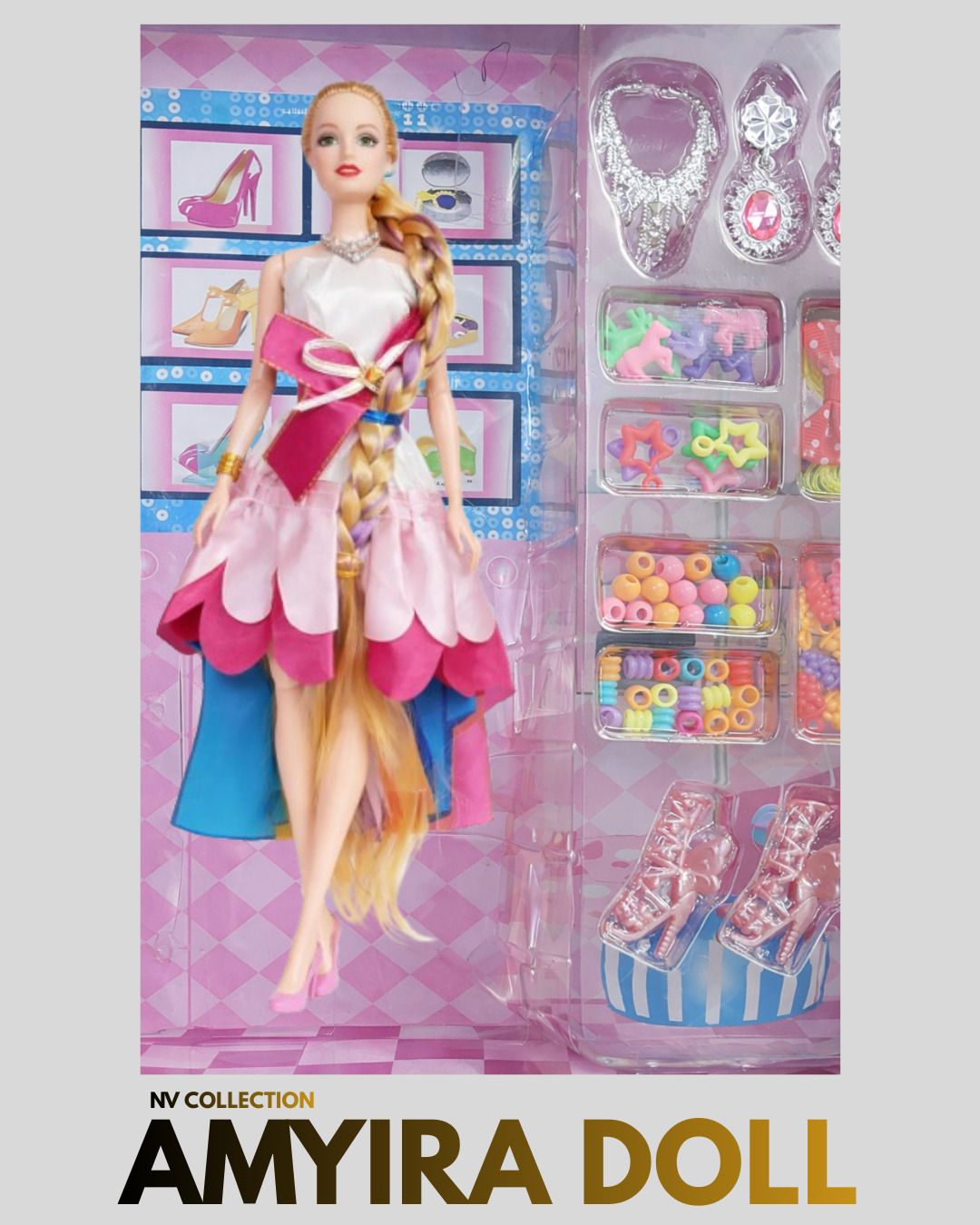 ctc creation Doll Play Set Featuring Elegant Accessories for Pretend Play and Creativity-picture-41