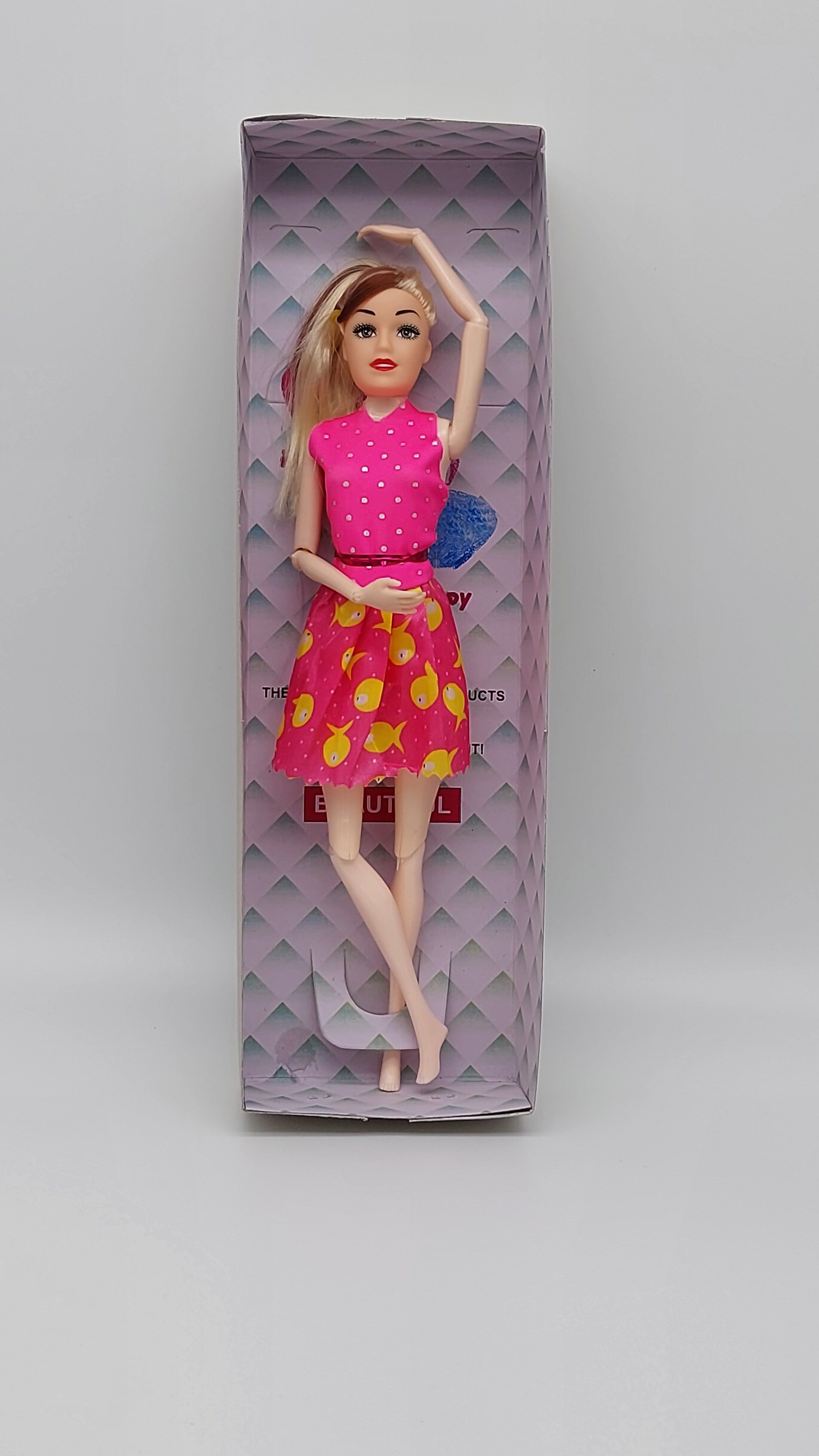 Plastic Fashion Long Hair Doll with Movable Joints Doll for Kids(multicolor)-image-1