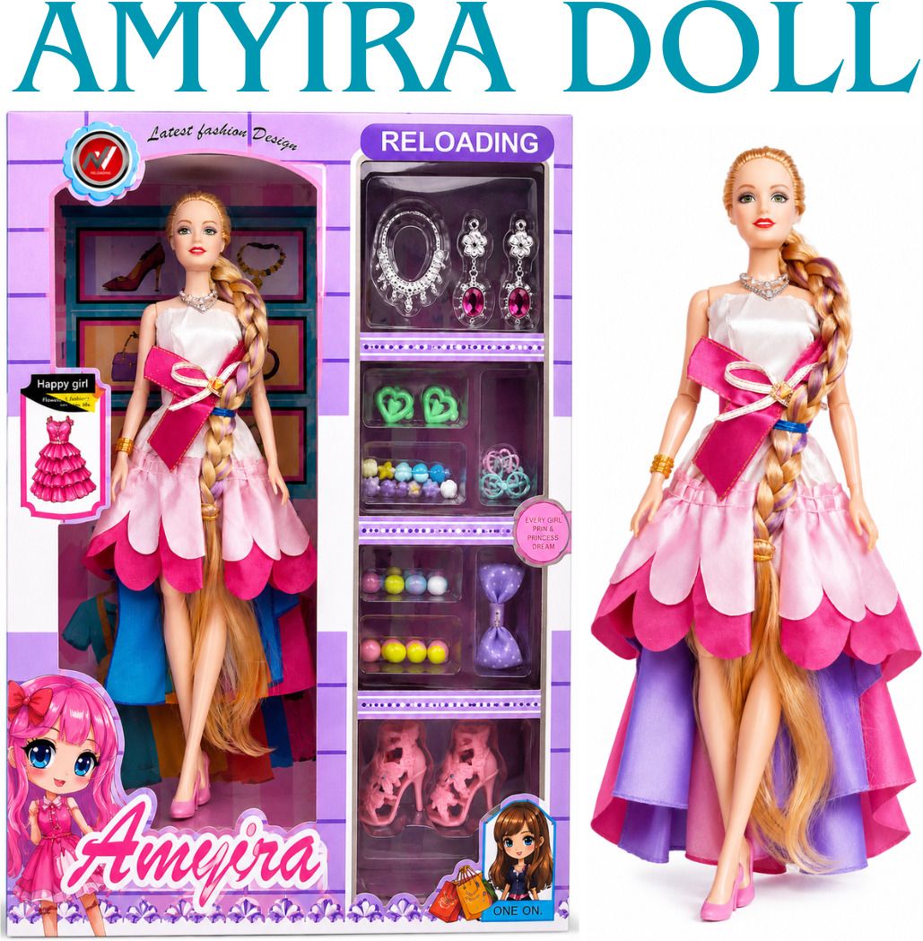 Amayira Princess Doll with Makeup and Fashion Accessories-image-23
