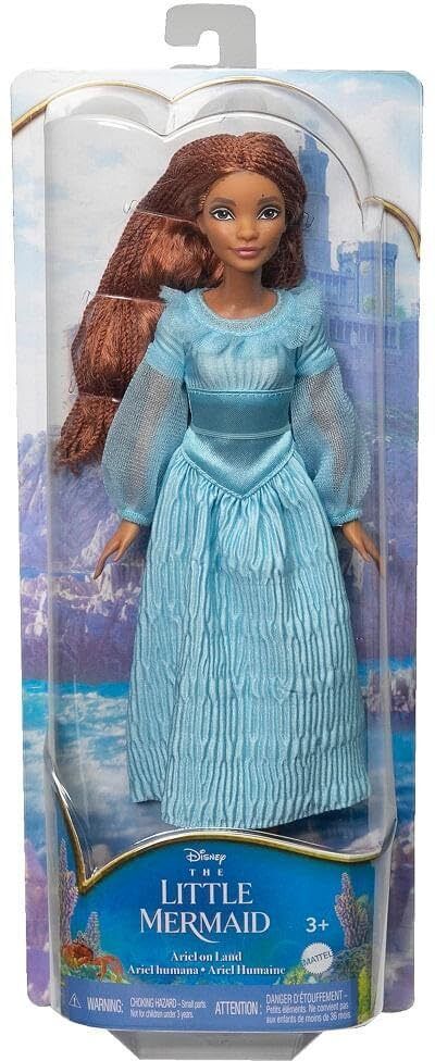 Little Mermaid Ariel Fashion Doll On Land In Signature Blue Dress