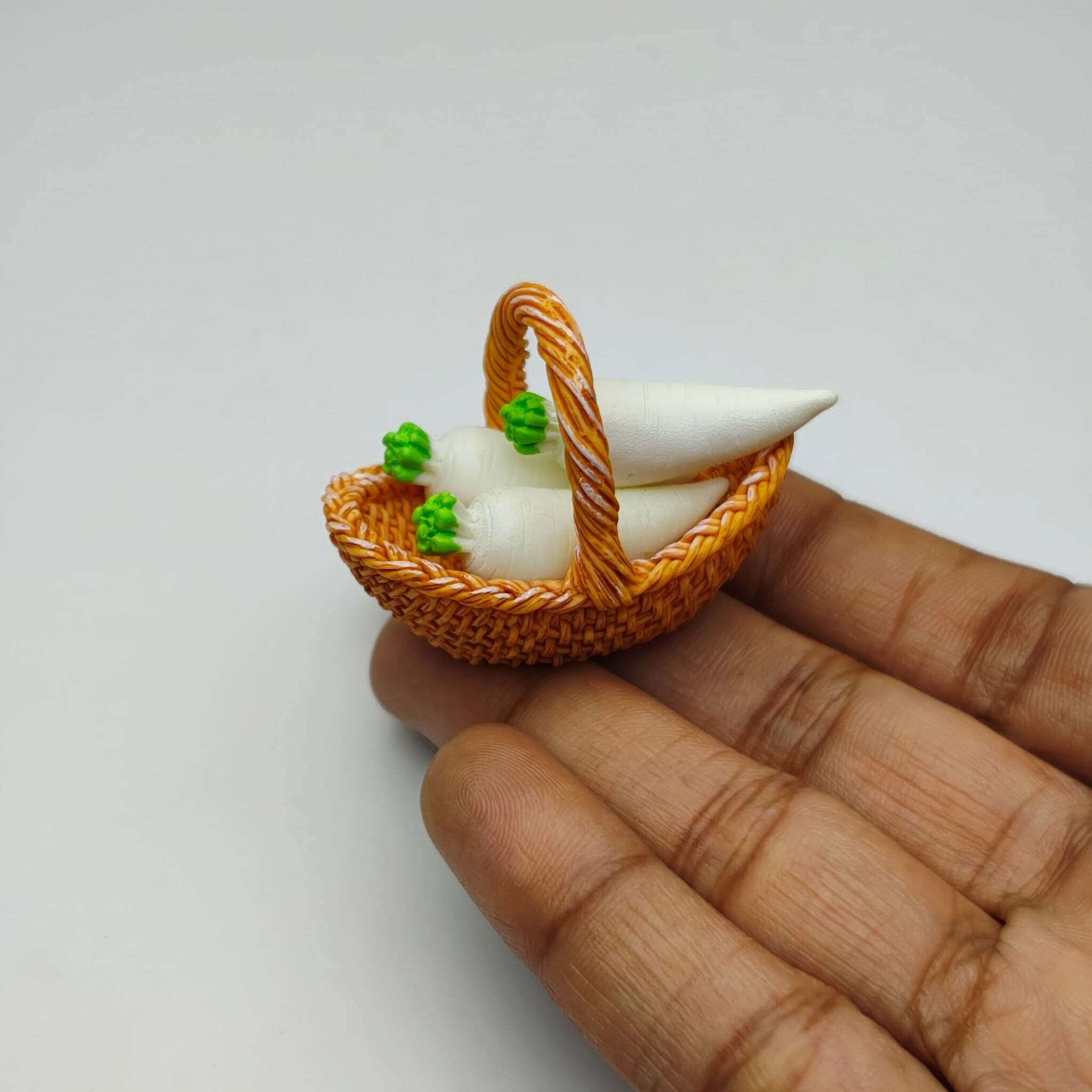 Miniature Radish Basket Dollhouse Accessories Playset-image-31
