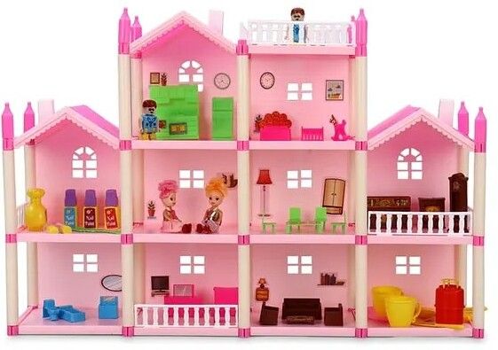 MULTILEVEL LOVELY DOLL HOUSE 201 PCS-image-25
