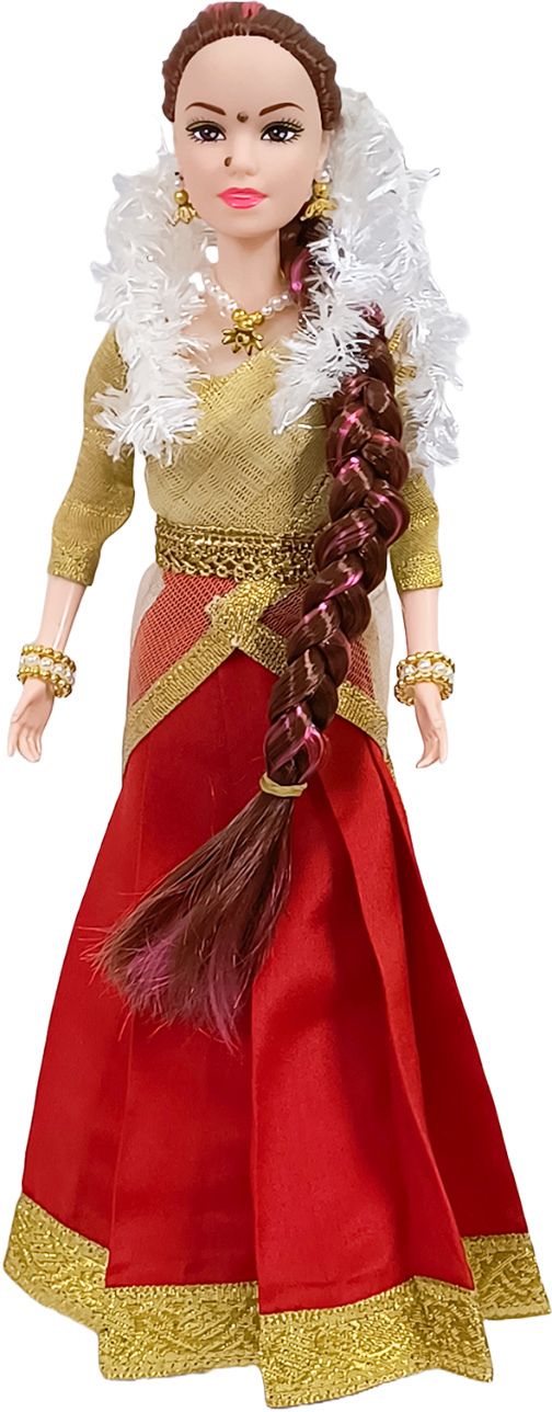 Geetha | South Indian Barbie Doll | Hand stitch clothes | Fully Foldable-image-16