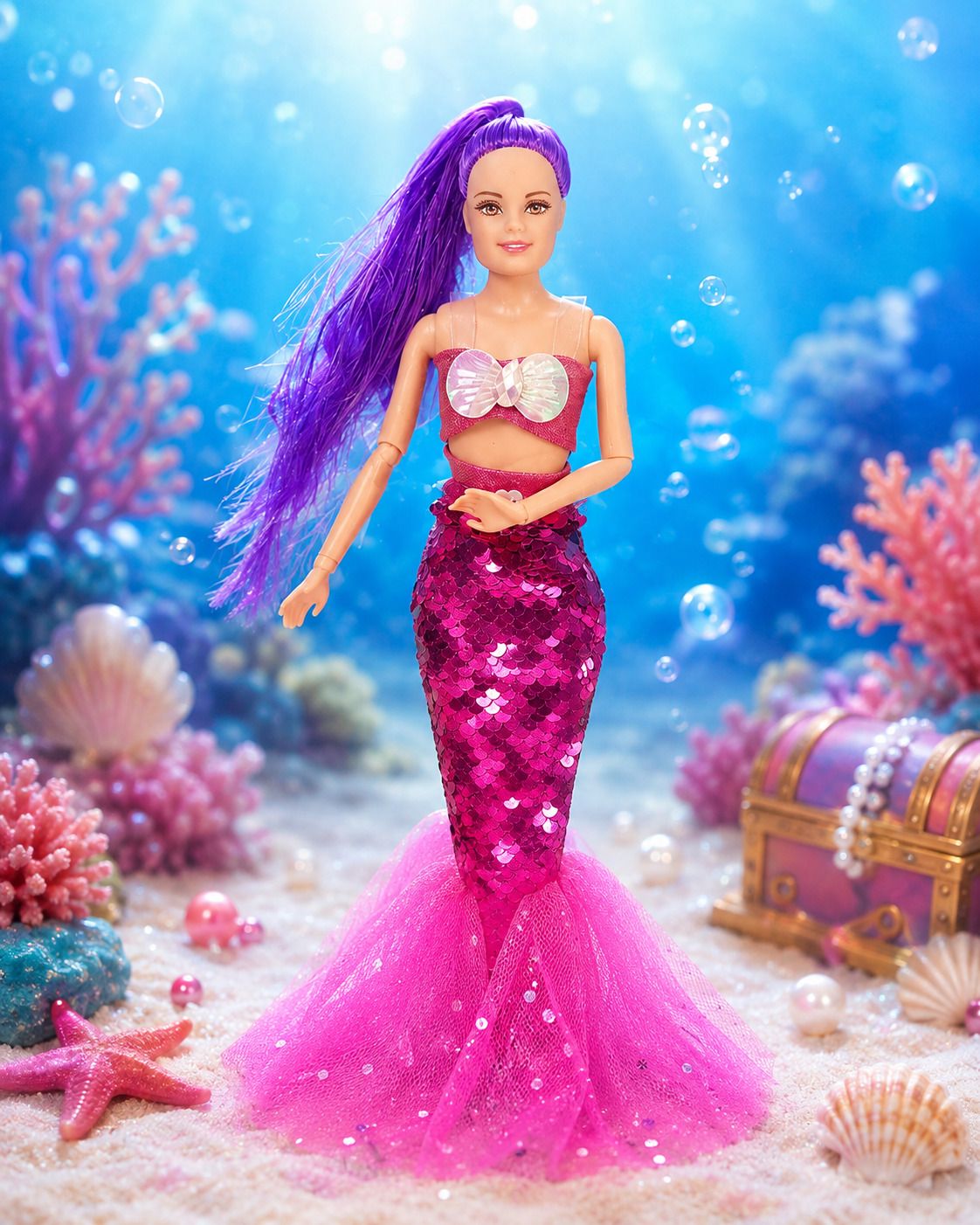 vijlet Sparkle Mermaid Fashion Doll-picture-4