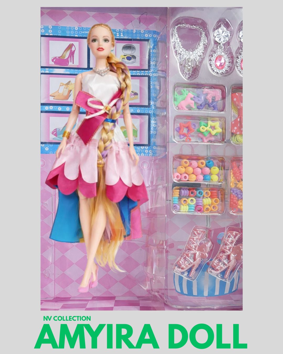 Fashion Doll Toy Set Featuring Beautiful Accessories for Indoor Role Play Fun-image-26