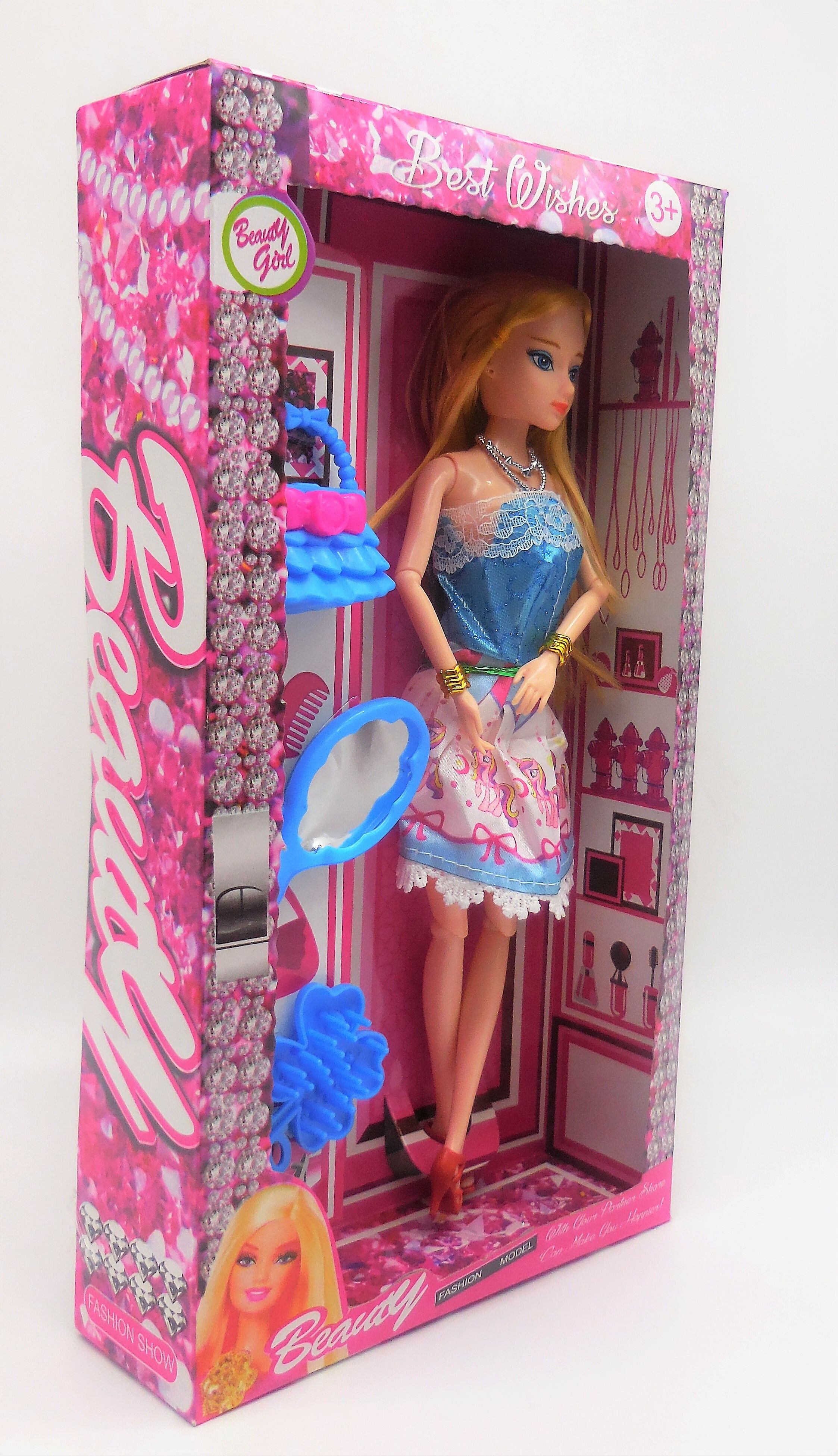 Fashion Doll Set and Accessories for Party wear (Multicolor) (Age-3+)-image-35