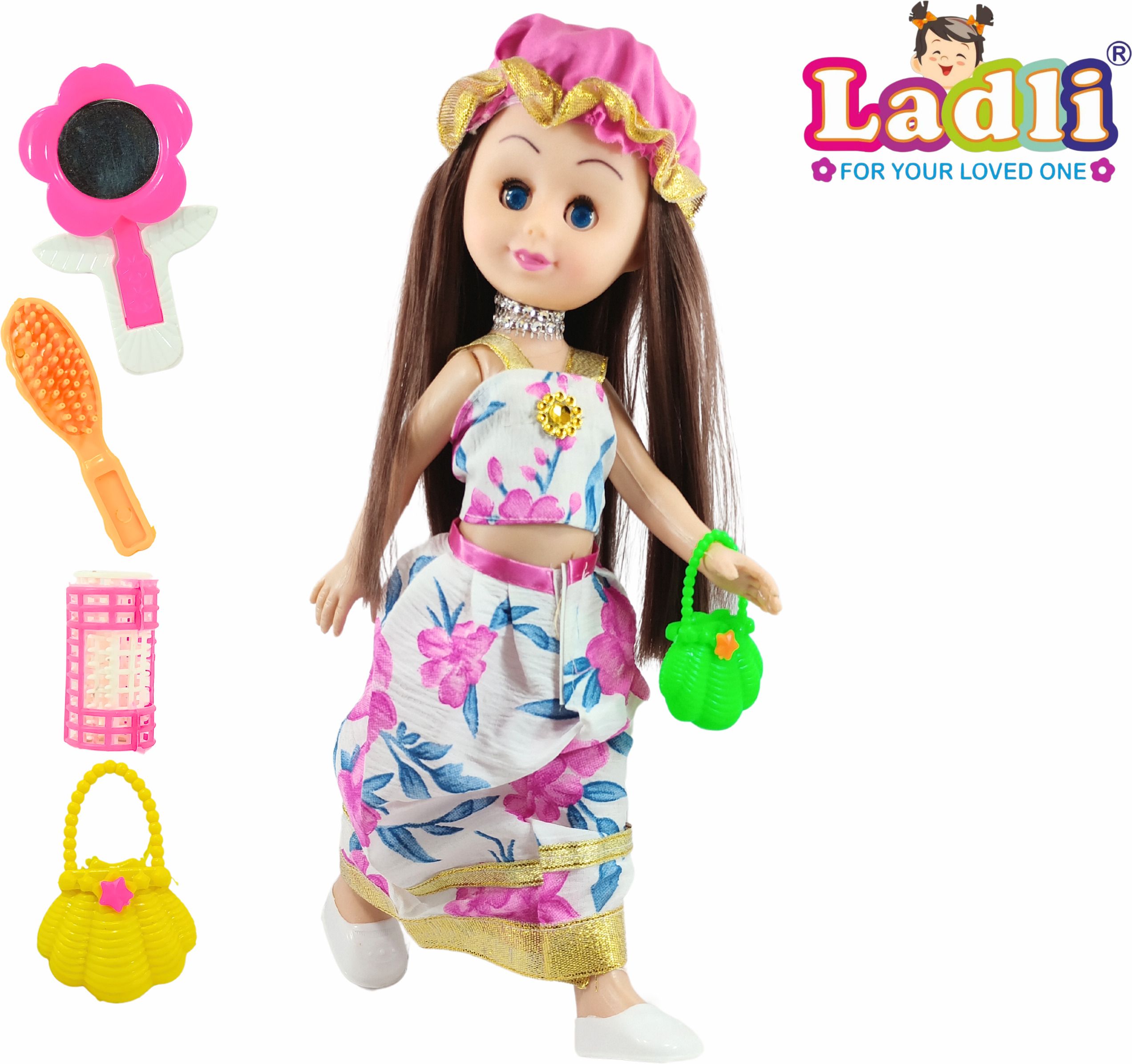 Exclusive 723 W&P I LOVE YOU Girl Doll in Toy For Kids 33 c.m.-image-33