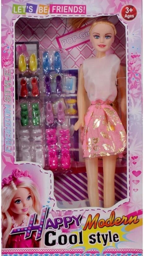 Happy Cool doll looking good set dol set Fashon doll set shoes set set doll-image-8