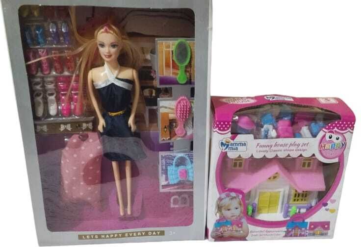 mmasskids Doll with Baby Doll House for Girls ( Design as per Avaiblity) (Multicolor)-picture-1