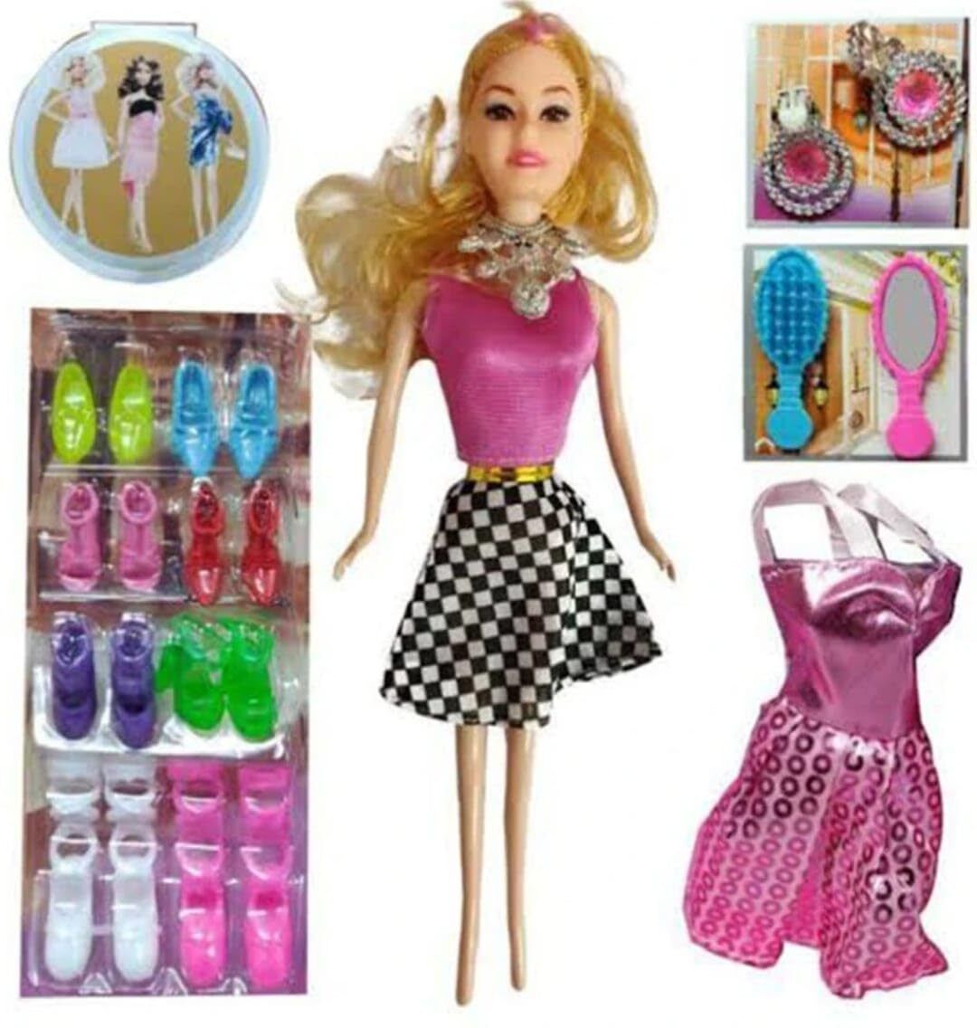 New Dolls for Girl’s Surprise Shine Moveable Doll Set with Beautiful Accessories-image-42