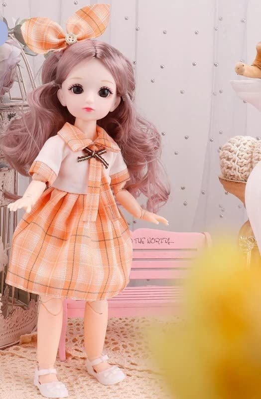 Beautiful Fashion Doll 30 cm Height - Moving Joints Toy for Girls & Kids-image-18
