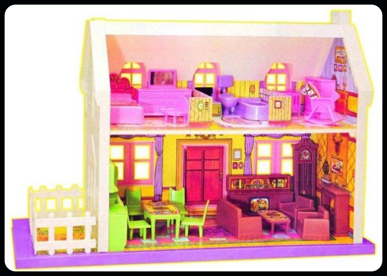 A-34 pieces Complete Doll House / Doll House Play Set (Multicolor)-image-5