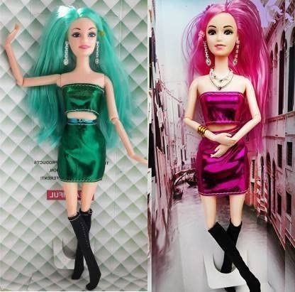 Beautiful Dazzling Doll Combo with Moveable Arms, Legs, Elbow & Knee for Girl|76-image-25