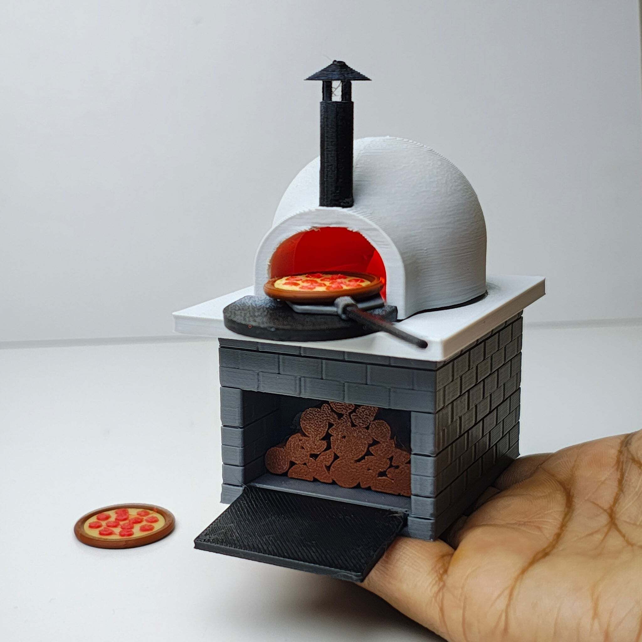 Miniature Pizza Oven Dollhouse Accessories Playset-image-21