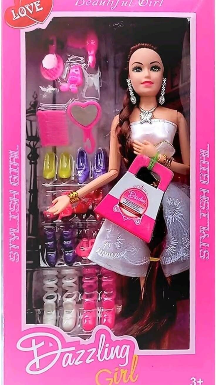 kavyatanishq Doll with Moveable Arms, Legs, Elbow & Knee for Girls (Doll with Accessories)-picture-32