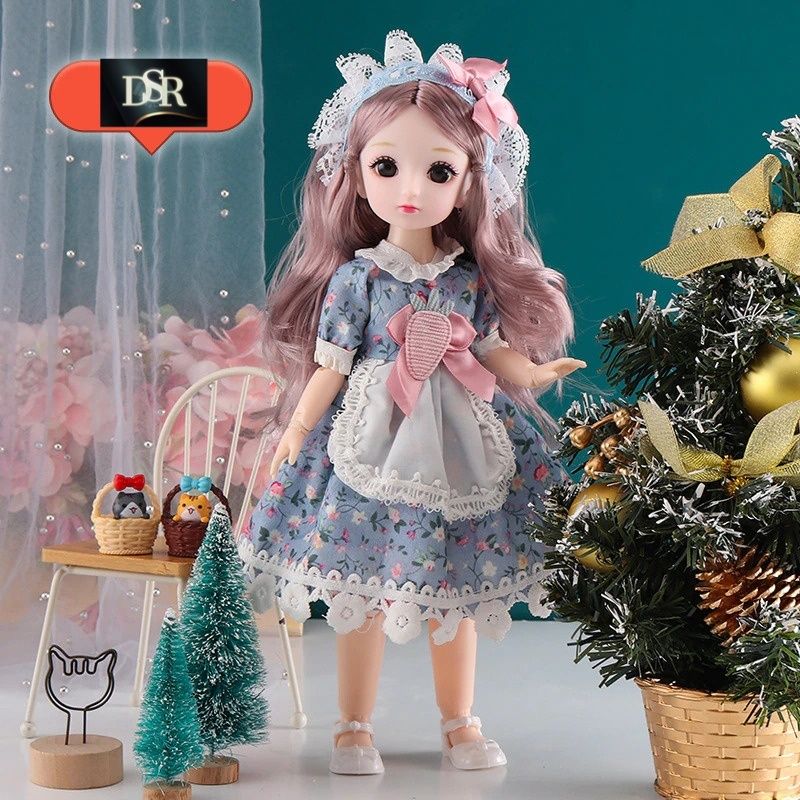 30Cm 1Ps of Girls Look Durable Fashion Princess Doll Hand & Legs Movable Doll Toy for Kids-(Color:Multicolor - 30Cm)