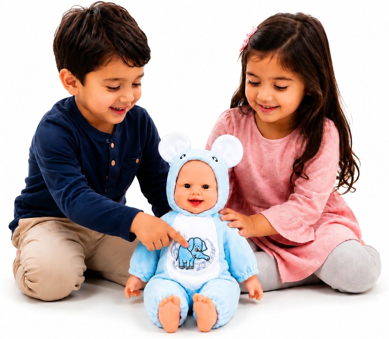 wubliq Soft Baby Doll for Kids with Removable Cap for Girls & Boys Ages 3+-picture-47